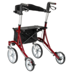 Multimotion Cruiser Lichtgewicht Design Rollator - Rood 