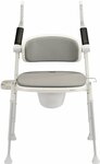 Commode - Douche-/Toiletstoel - Grijs