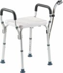 Douchekruk met armsteunen en douchekophouder- In hoogte verstelbaar