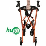 Rollator Hugo-zeer compact opvouwbaar Oranje 2dekans