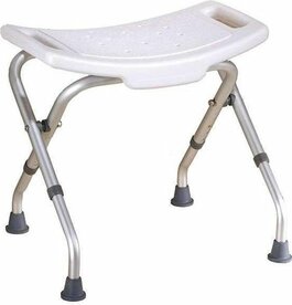 Lichtgewicht inklapbare douchekruk - opvouwbaar