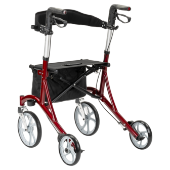 Multimotion Cruiser Lichtgewicht Design Rollator - Rood 