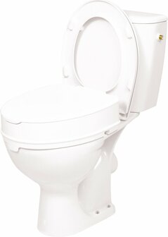 VITILITY Toiletverhoger met deksel 10 cm - Wc bril - Verhoogd toilet
