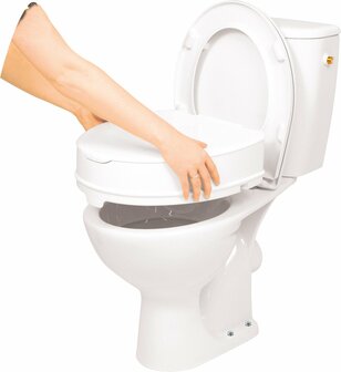 VITILITY Toiletverhoger met deksel 10 cm - Wc bril - Verhoogd toilet