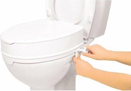 VITILITY Toiletverhoger met deksel 10 cm - Wc bril - Verhoogd toilet