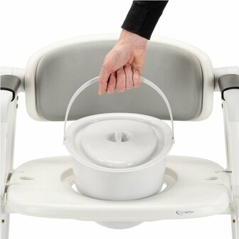 Commode - Douche-/Toiletstoel - Grijs