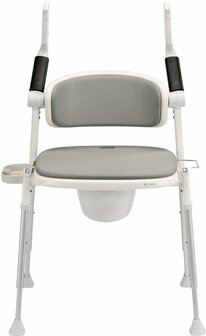 Commode - Douche-/Toiletstoel - Grijs