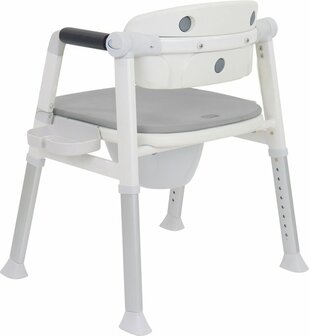 Commode - Douche-/Toiletstoel - Grijs