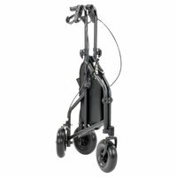 Driewiel indoor rollator zwart - Lichtgewicht
