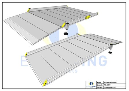 Drempelbrug - groot lengte: 80 cm