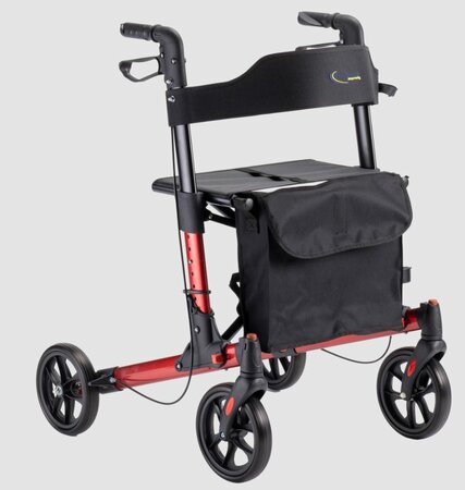 Rollator Double - lichtgewicht rollator - Multimotion - rood