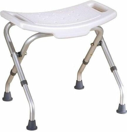 Lichtgewicht inklapbare douchekruk - opvouwbaar