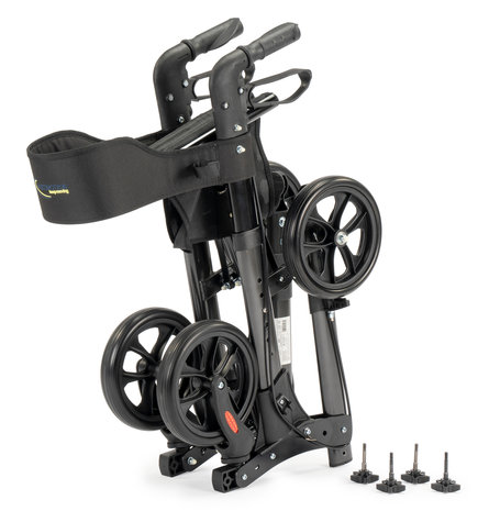 MultiMotion Rollator City - Inklapbaar - Lichtgewicht - Antraciet