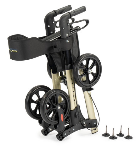 Verwarren maatschappij annuleren MultiMotion Rollator City - Inklapbaar - Lichtgewicht - Champagne -  Supportshop