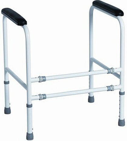 Toiletframe / toiletsteun, volledig verstelbaar