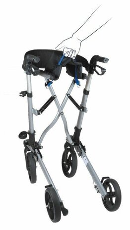 Rollator Quatro New Design - Inklapbaar - Lichtgewicht 2dekans