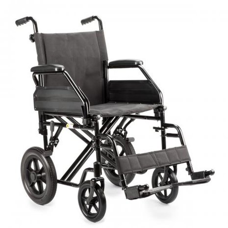 Transportrolstoel M9 - breedte 45 cm - met kleine wielen, compact opvouwbaar