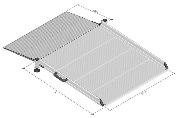 Drempelbrug - groot lengte: 80 cm