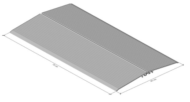 Drempelbrug - klein 40 x 76 cm