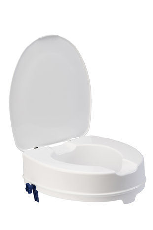 Thuasne toiletverhoger 10 cm met klembevestiging en deksel