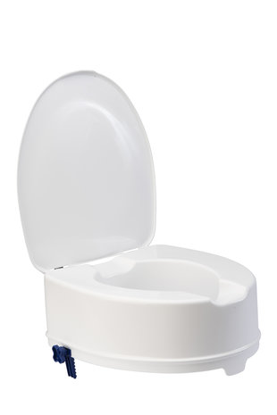 B-keus: Thuasne toiletverhoger 14 cm met klembevestiging en deksel