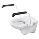 toiletbeugelset staal wit