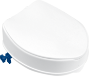Toiletbeugelset staal wit met toiletverhoger en deksel