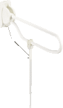 Toiletbeugel Linido (in diverse maten, incl./ excl. ondersteuningspoot)