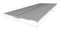Drempeloploop houtkleur 400mm TR400B