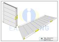 Dwars opvouwbare oprijplaat: lengte 240 cm